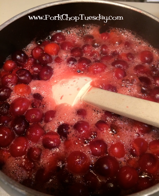 boiling cranberries