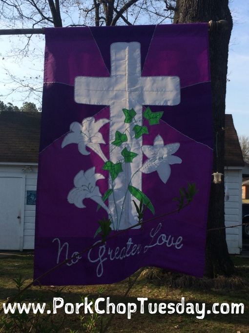 Easter flag with cross